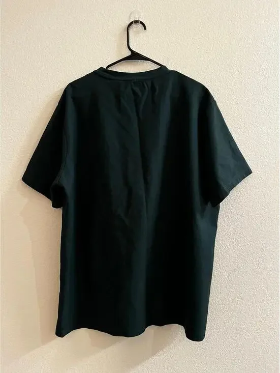 FIOBOC Pocket T Shirt Mens 3XL Dark Green Crew Neck Everyday Basic Tee Cotton - Picture 6 of 6